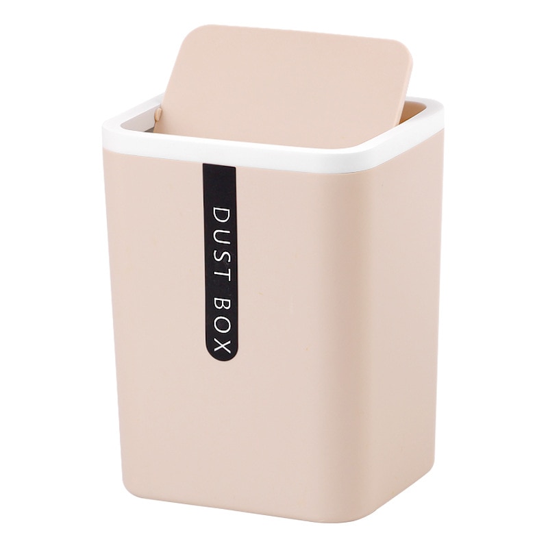 Desktop Trash Can Small Mini Garbage Can Plastic D..